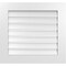 Ekena Millwork Vertical Surface Mount PVC Gable Vent: Functional, w/ 3-1/2"W x 1"P Standard Frame, 28"W x 26"H GVPVE28X2601SF - alternate 1